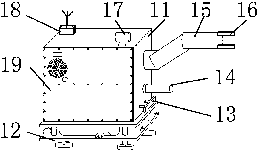 Simulated service satellite for technical verification of in-orbit service