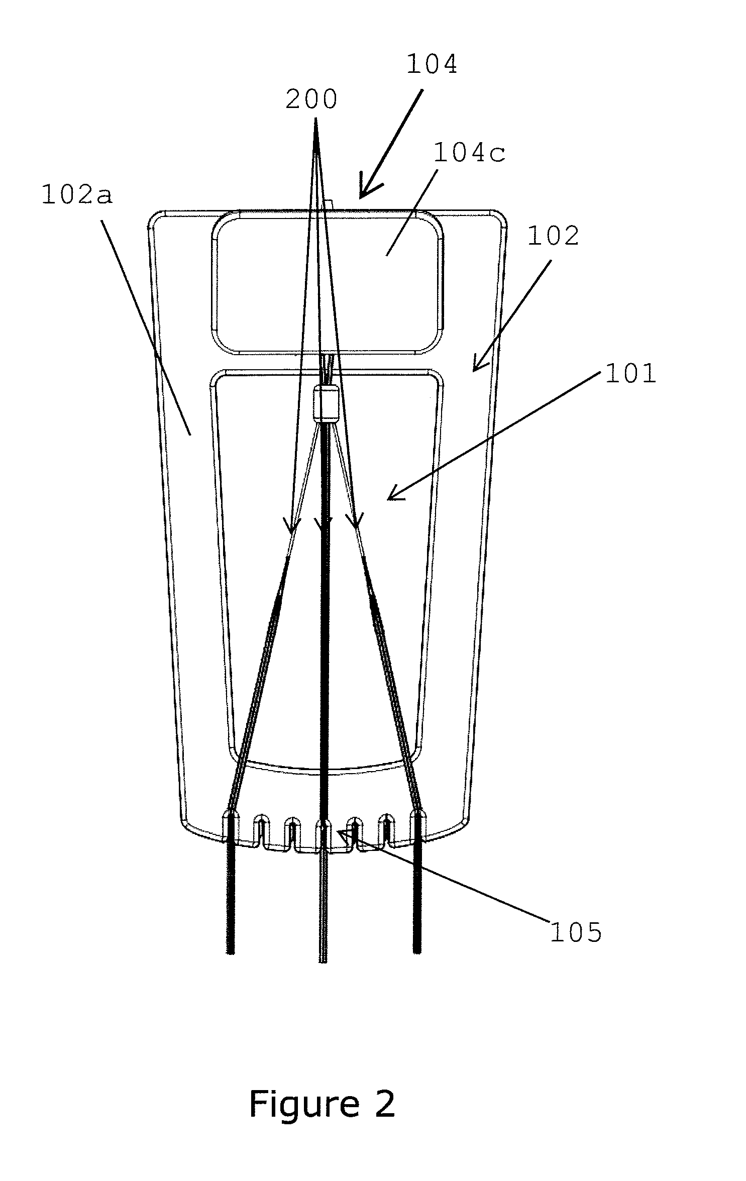 Device for weaving a linked item and a pack of pliable material for use in weaving the linked item