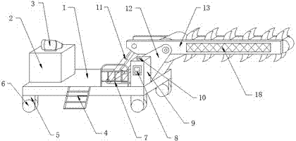 Construction hydraulic excavator grab