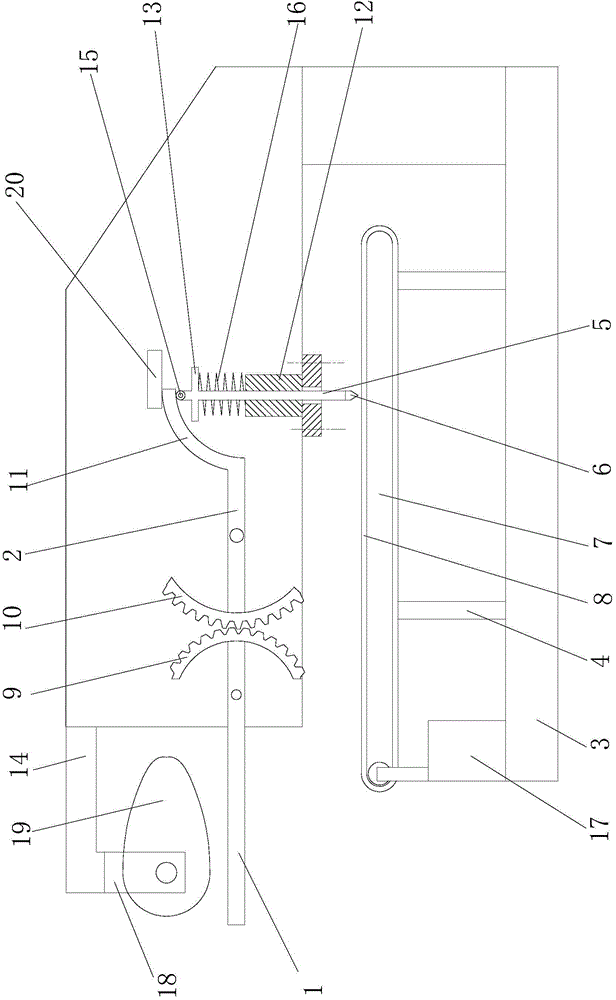 Device for cutting fried bread sticks