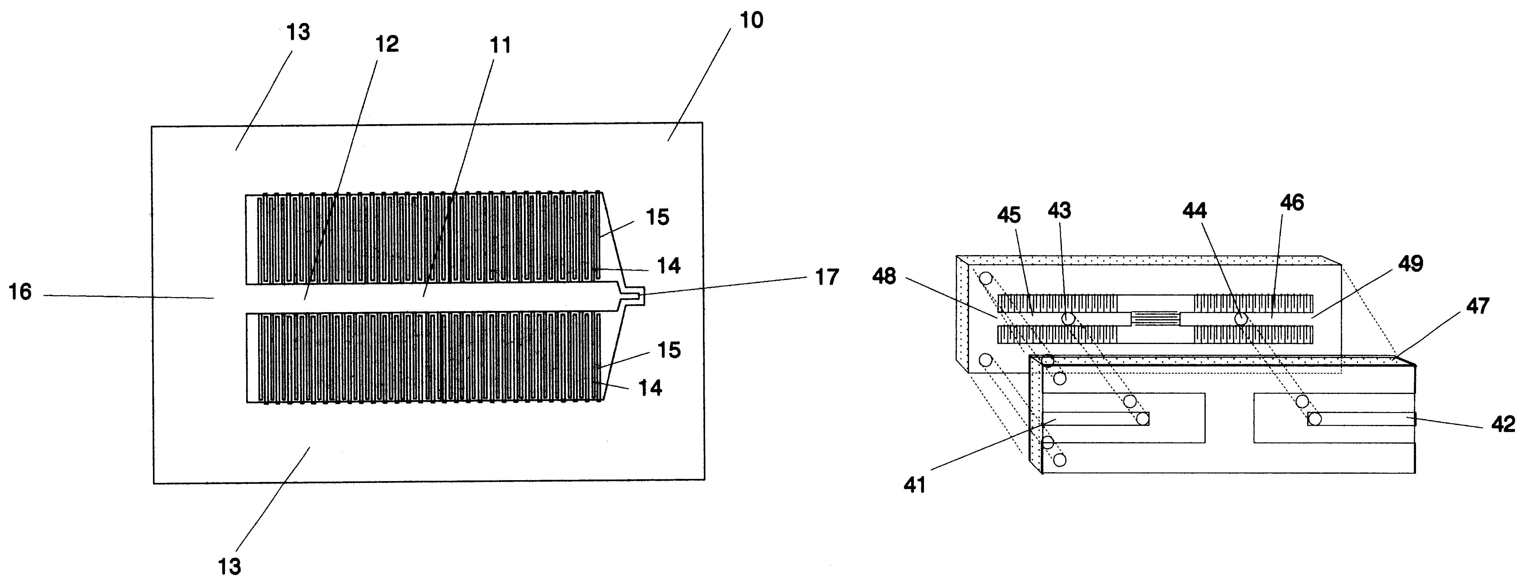 Interdigital slow-wave coplanar transmission line resonator and coupler