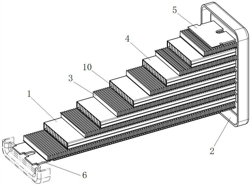 Oil cooler with reinforcing ribs