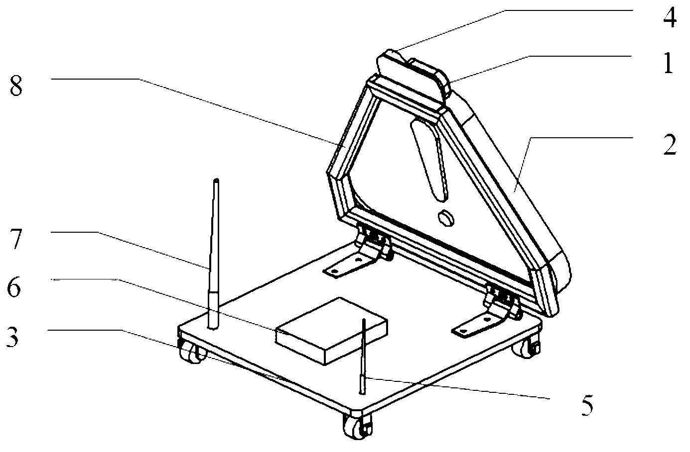 Intelligent parking warning device and control method thereof