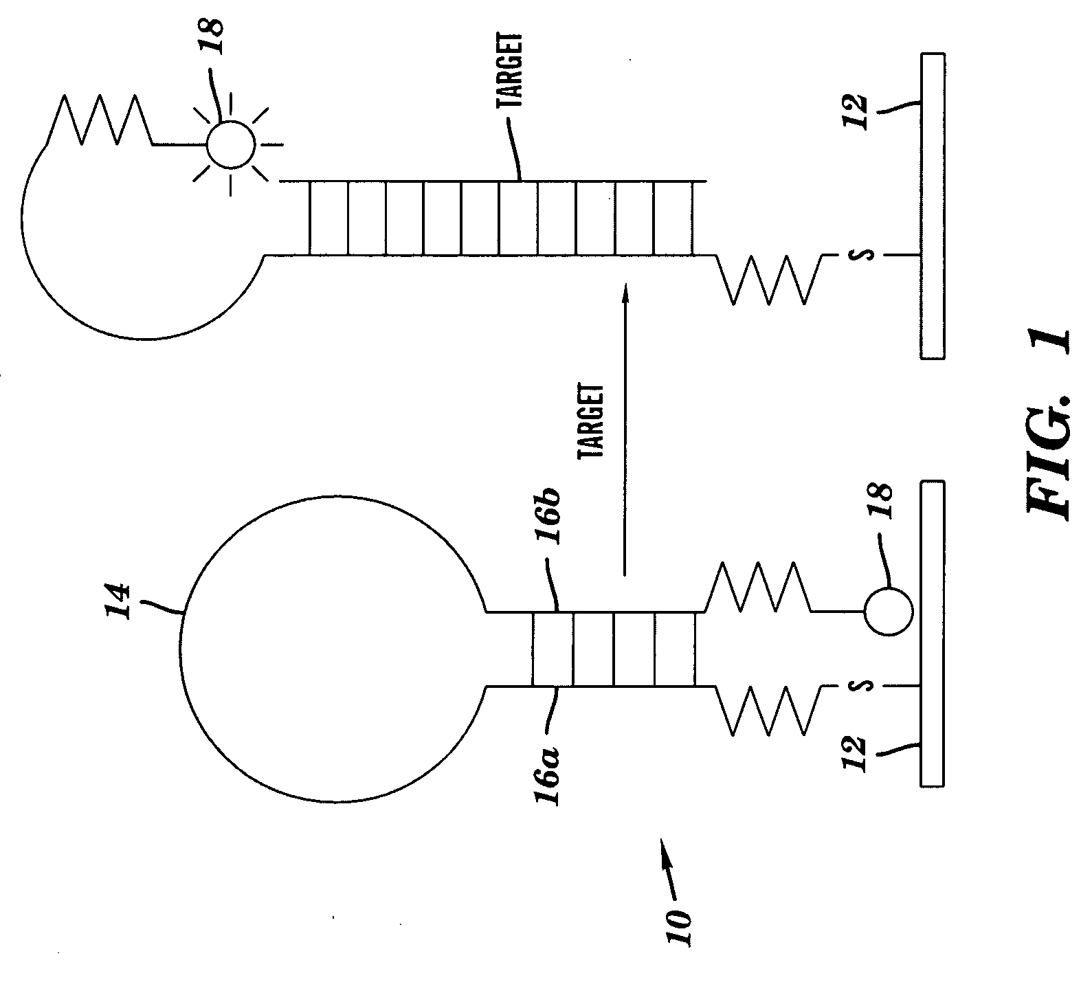 DNA microarray having hairpin probes tethered to nanostructured metal surface