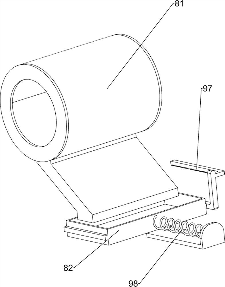 Log bark scraping machining device