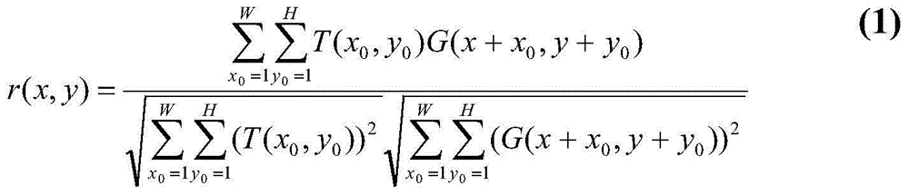 Template matching tracking method based on particle swarm optimization