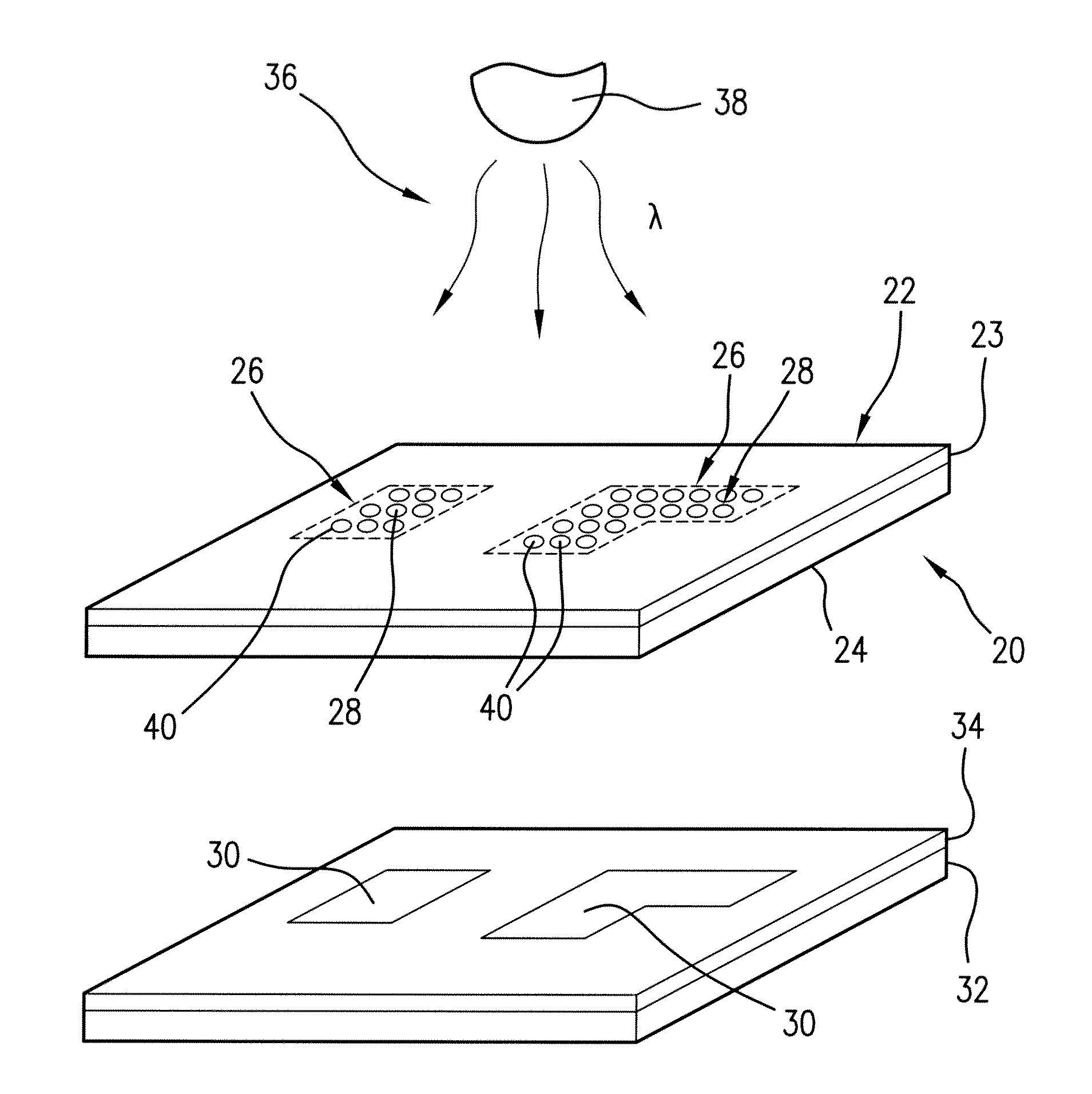 Photolithographic mask exhibiting enhanced light transmission due to utilizing sub-wavelength aperture arrays for imaging patterns in nano-lithography