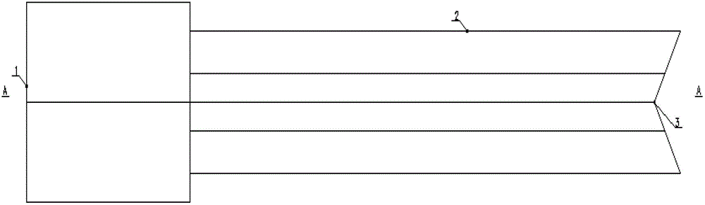 Peripheral eye charge device for smooth blasting