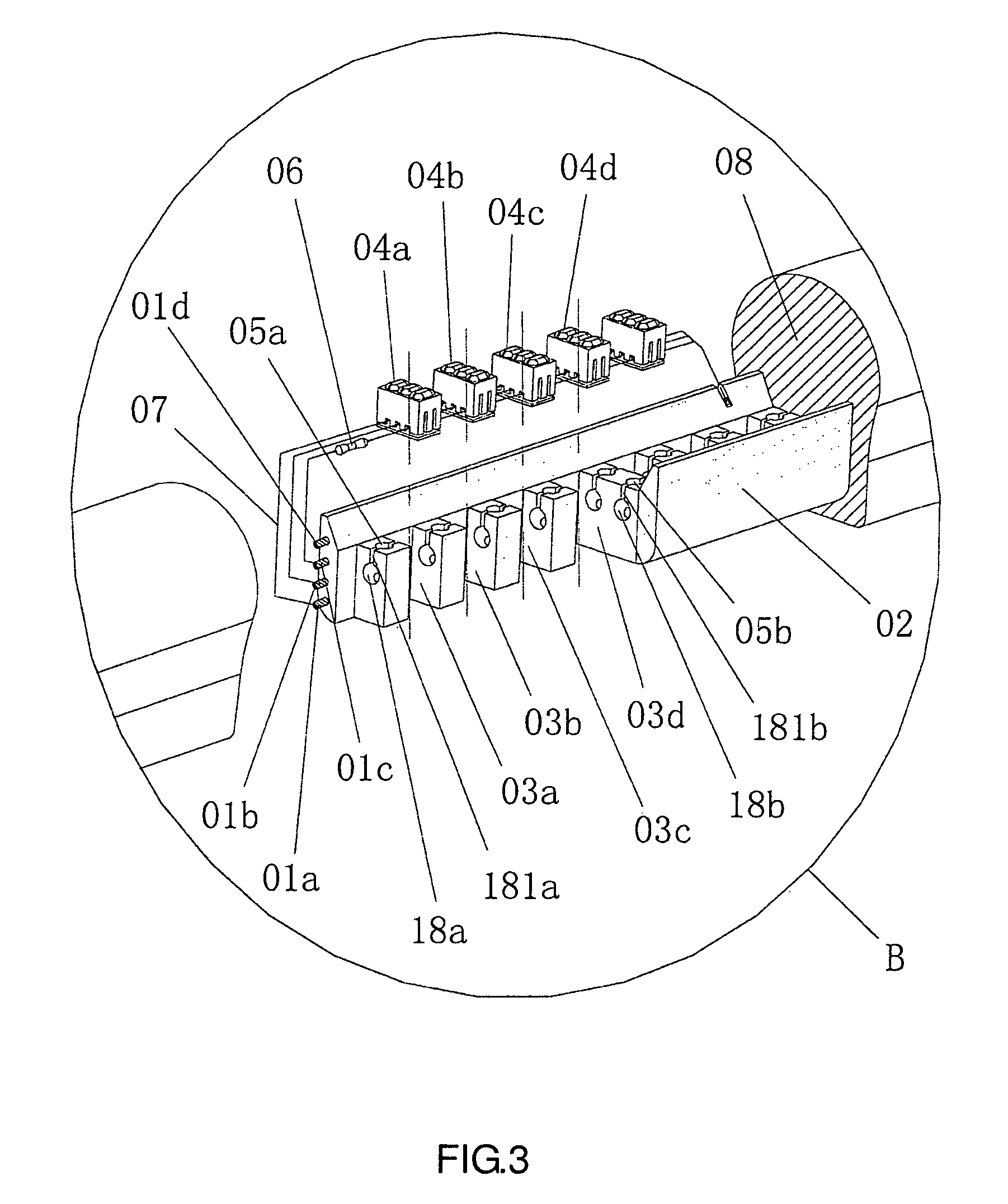 Structure of a color changeable soft-tube light