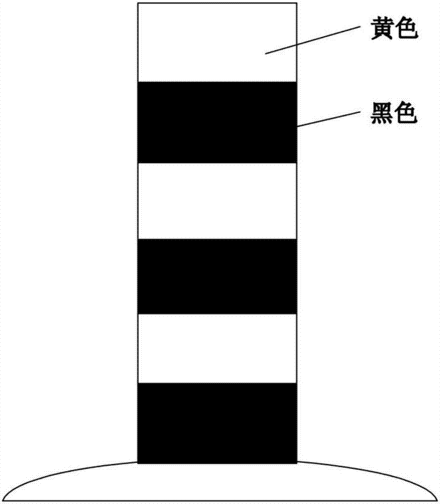 Arrangement method of curve signs under snow and ice visual environment