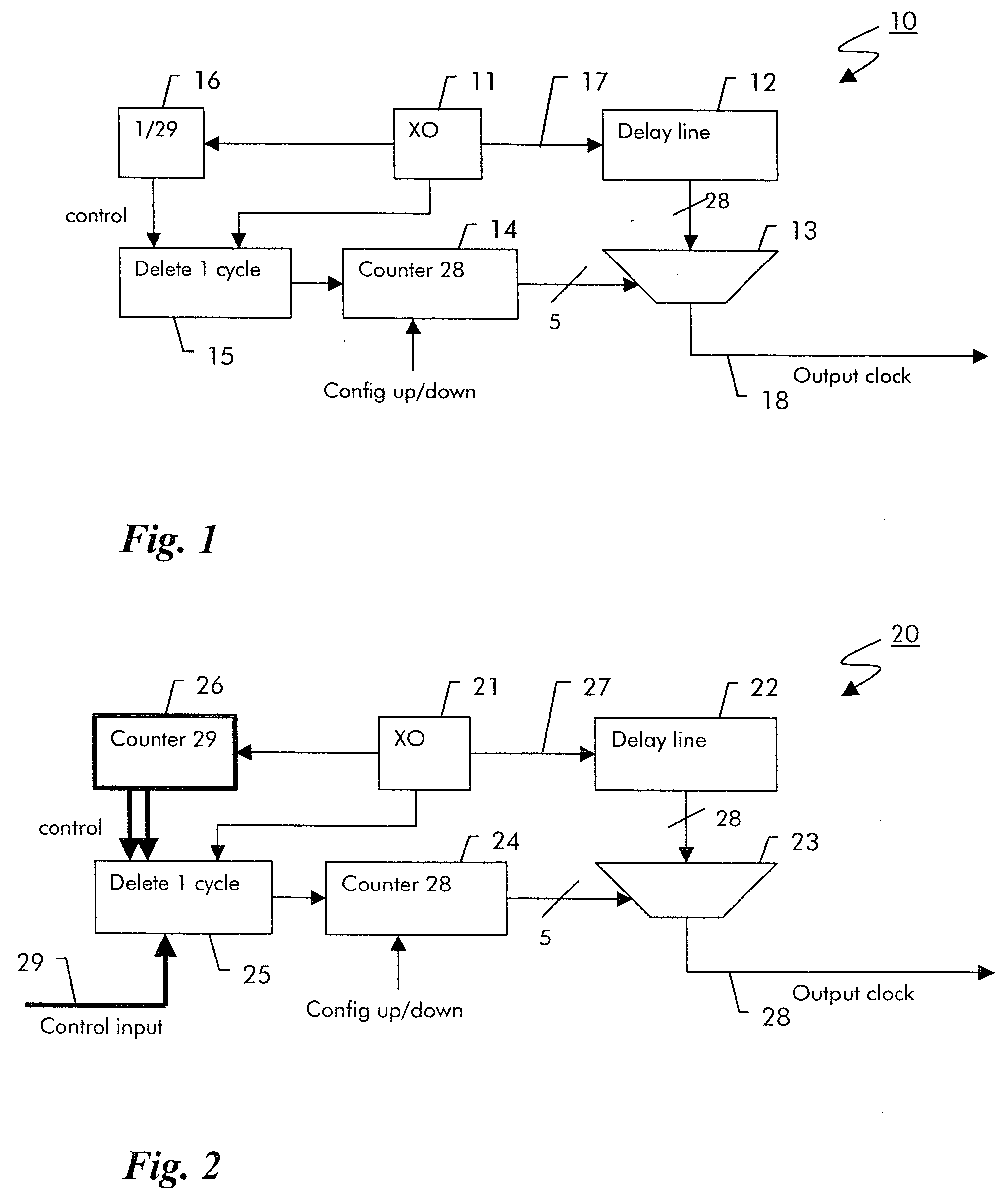 Digital clock filter