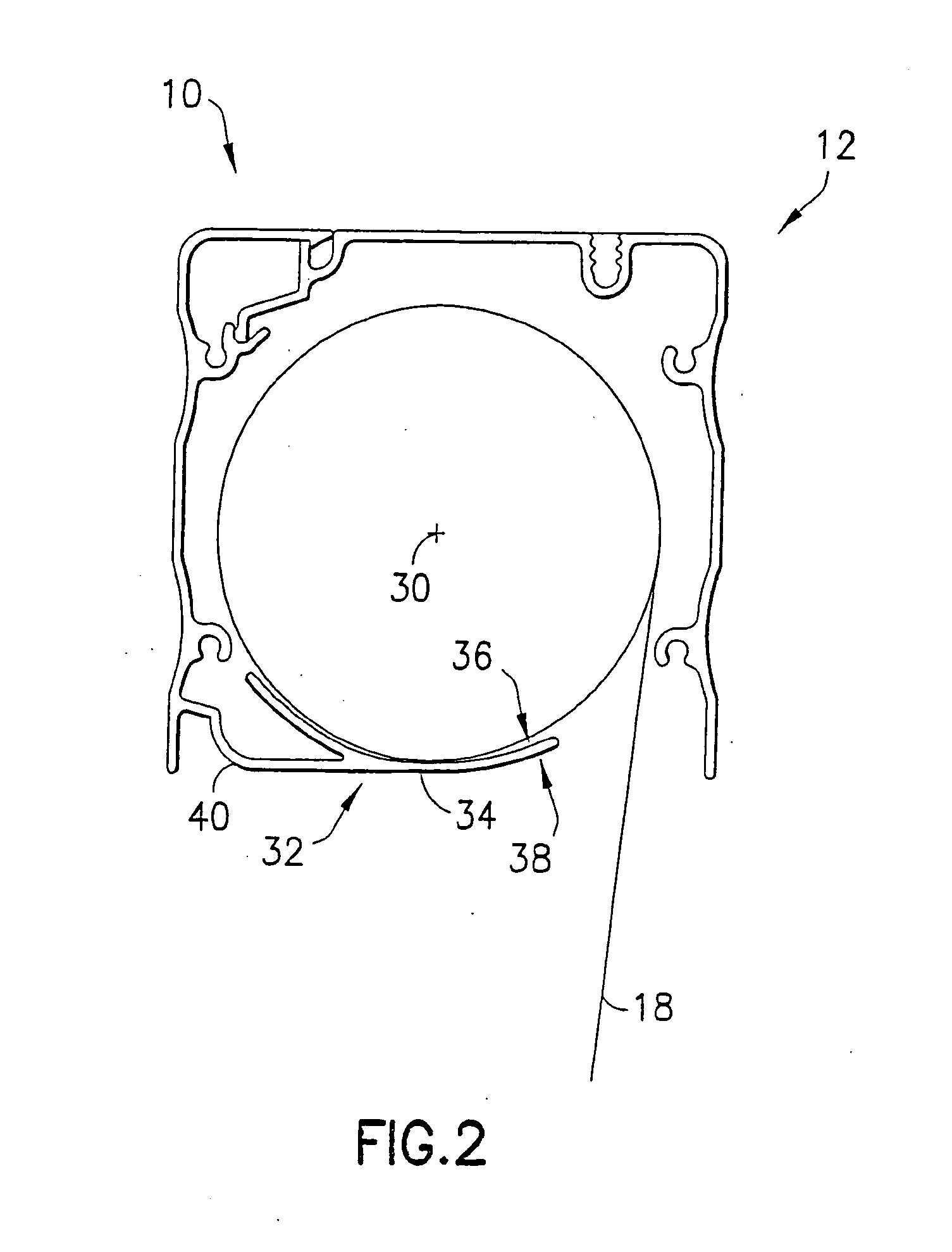 Spring biased slide arrangement for anti-bow roller tube