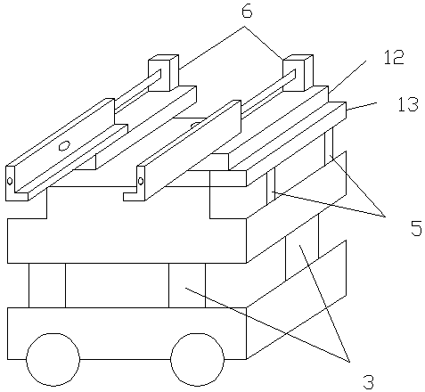 A kind of multi-directional lifting type mold changing trolley and its mold changing method