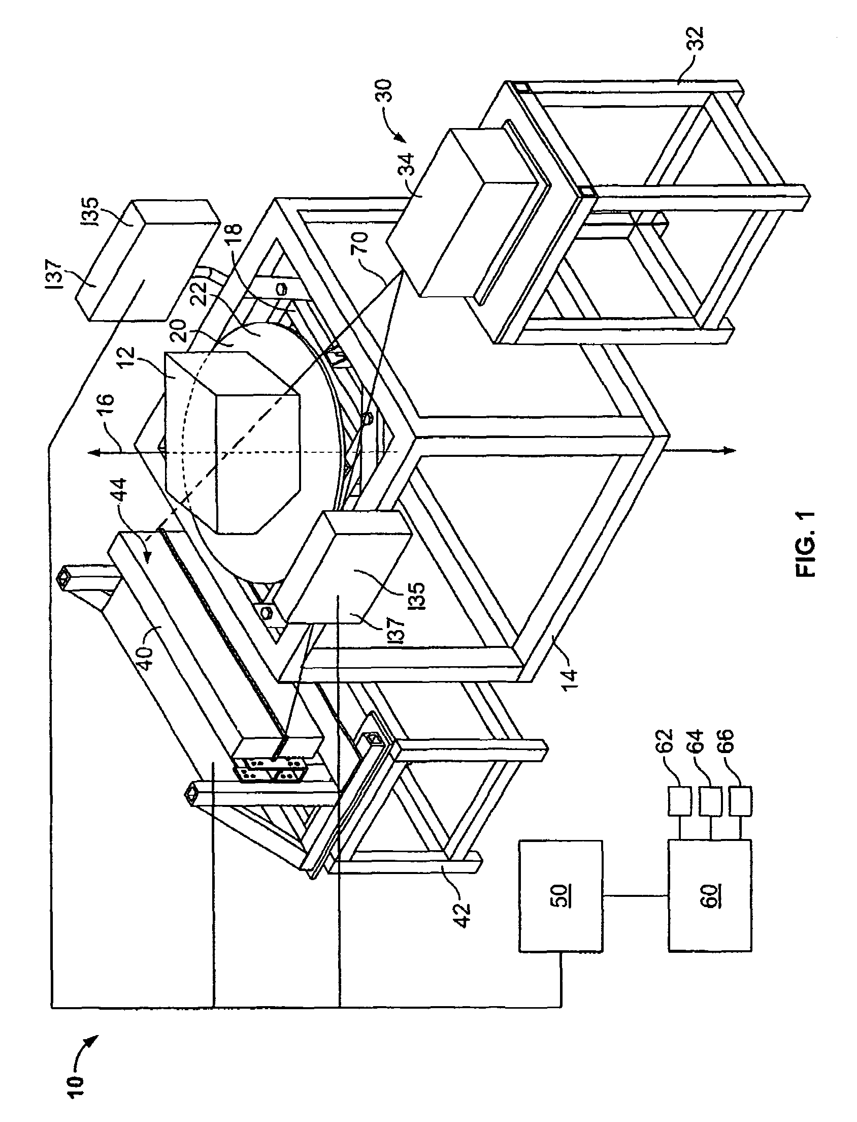 Computed tomography cargo inspection system and method