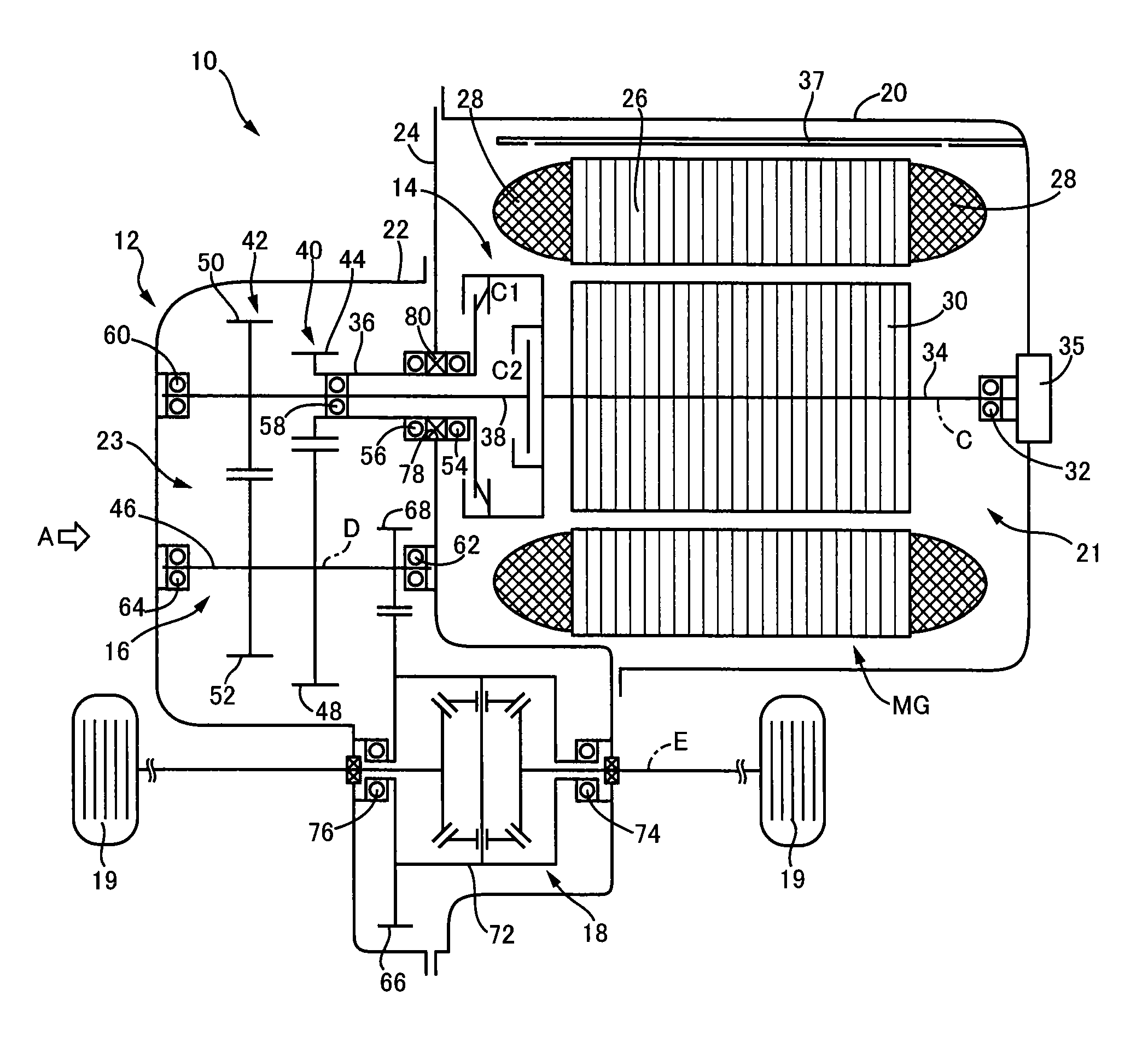 Vehicular electric drive apparatus