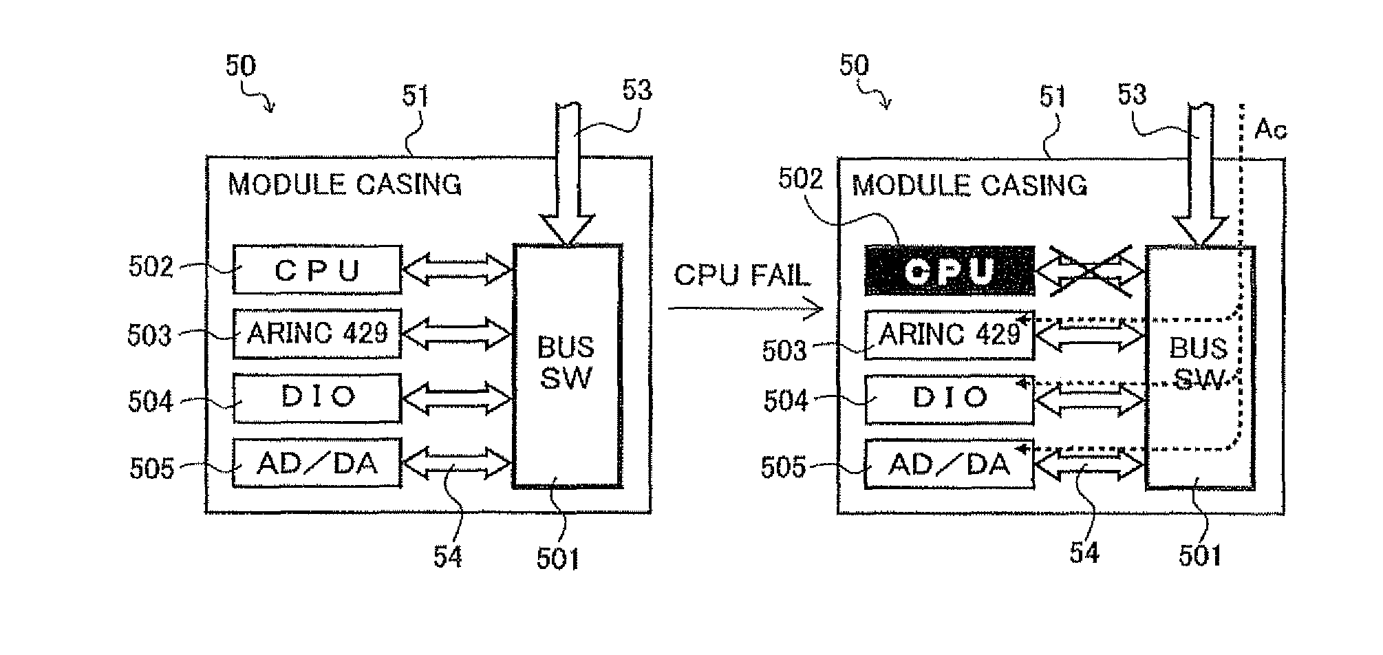 Integrated electronic system mounted on aircraft