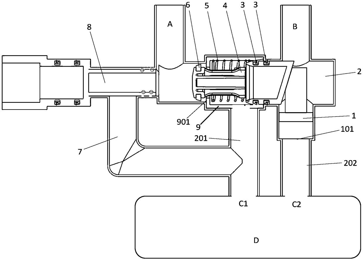 Liquid continuous-leakage preventing device