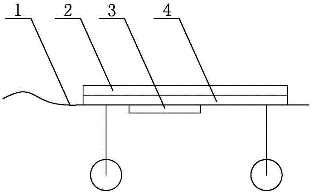 Hand-pushed-forklift carrying tray