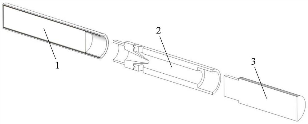 Oxygen-poor heating type cigarette assembly