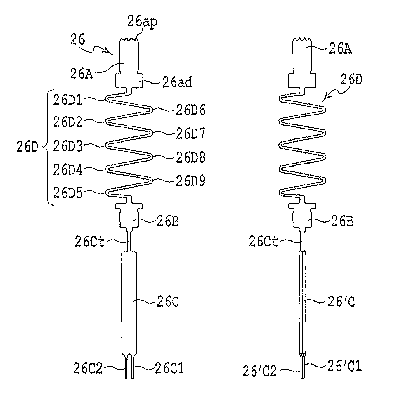 Inspection probe and an IC socket with the same