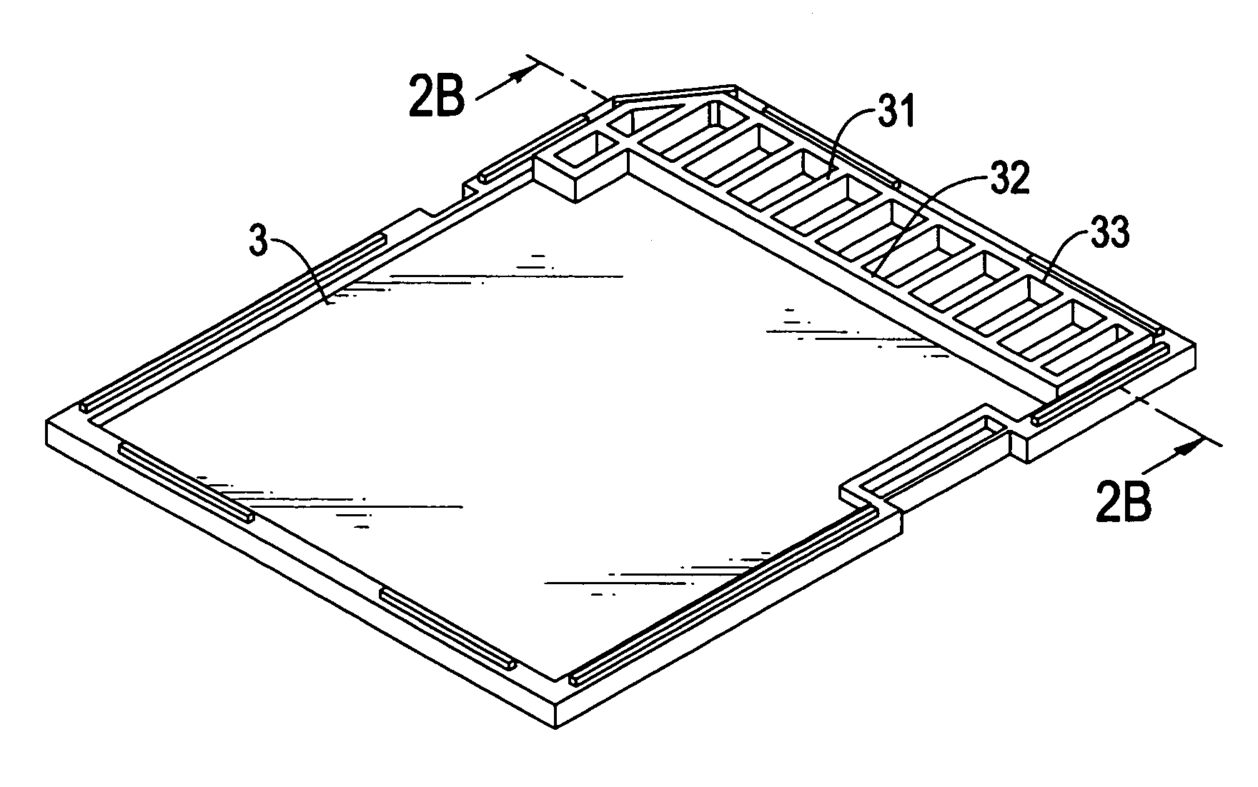 Memory card casing having longitudinally formed ridges and radially formed ribs for support of contacts of a PCB