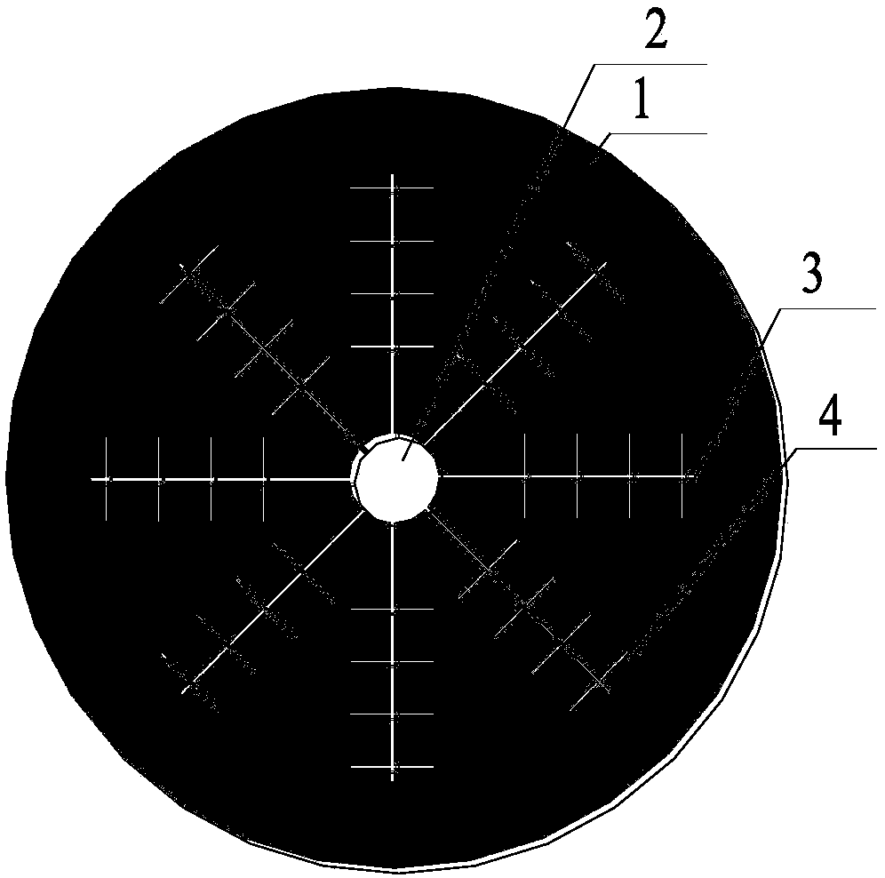 Crossing hole mesh slotting and permeability increasing method