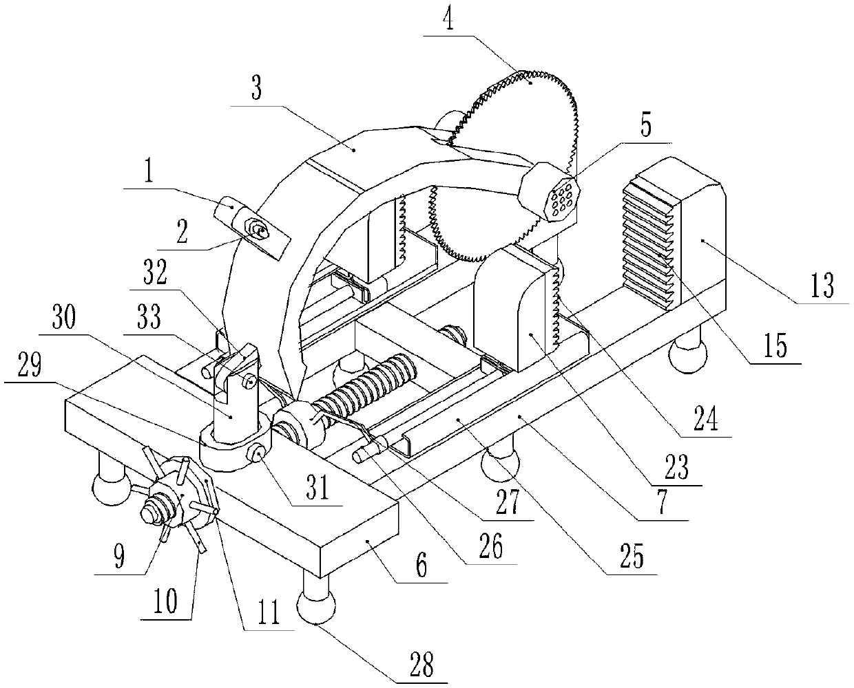 A multifunctional aluminum-plastic plate cutting device