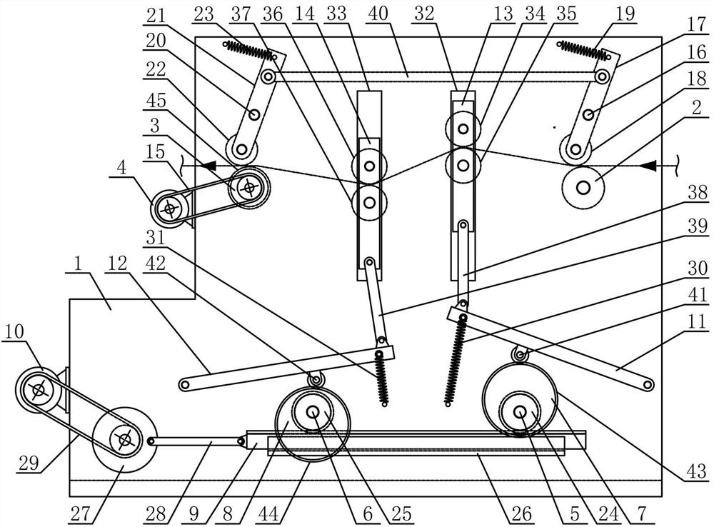 A drafting and setting mechanism for textile yarn processing