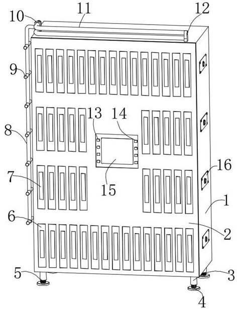 Cabinet frame based on file storage