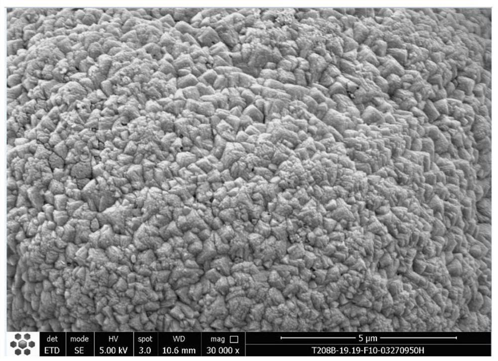 Doped large-particle cobalt carbonate and preparation method thereof