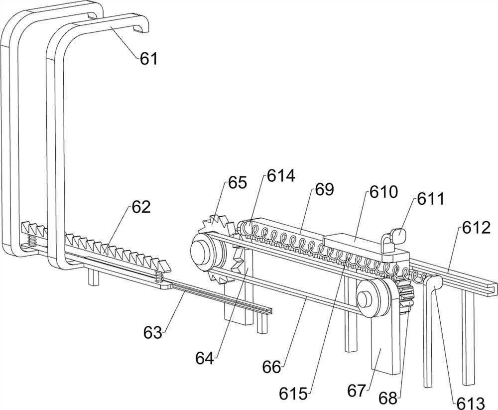 Metal rod hook folding device for high-end equipment manufacturing