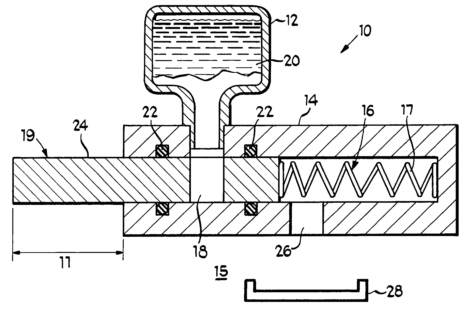 Controllable release of a volatile substance