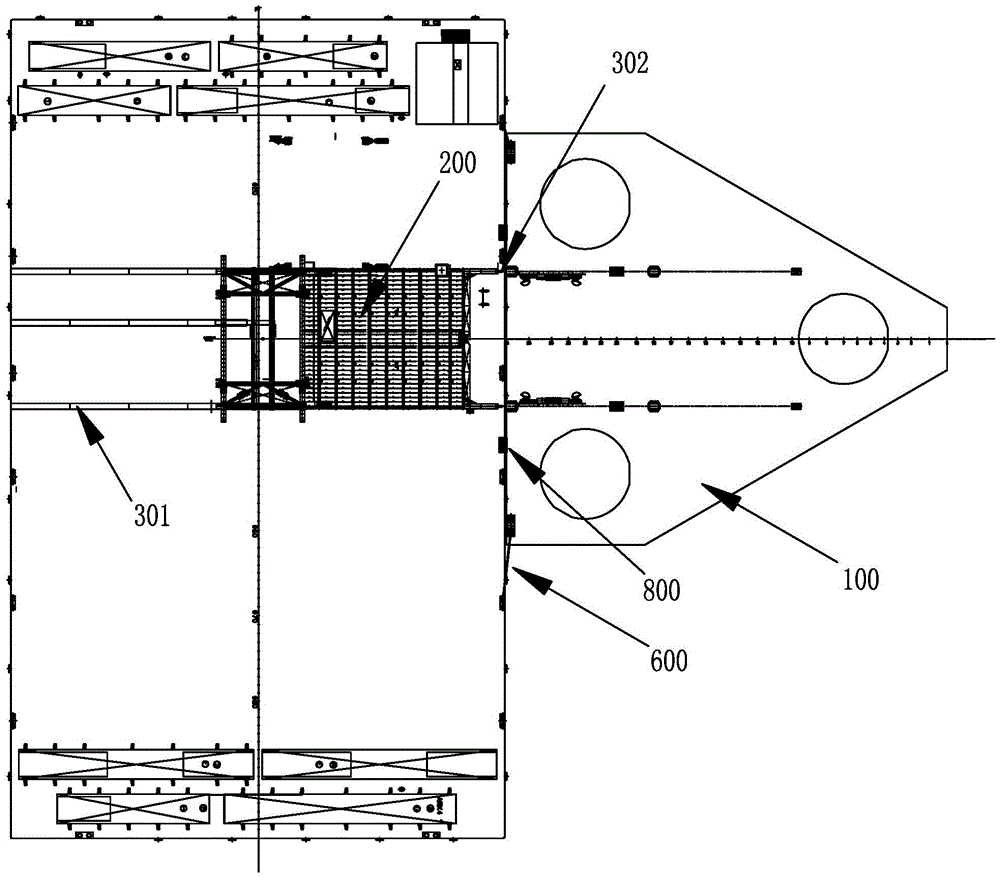 A method for integrally closing cantilever beams of a jack-up drilling platform