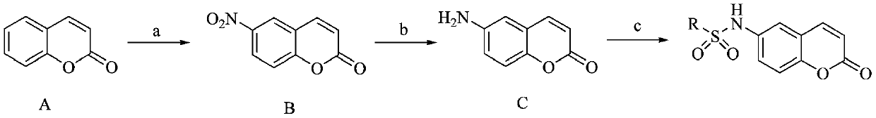 Coumarin compound and drug combination and preparation and application methods thereof
