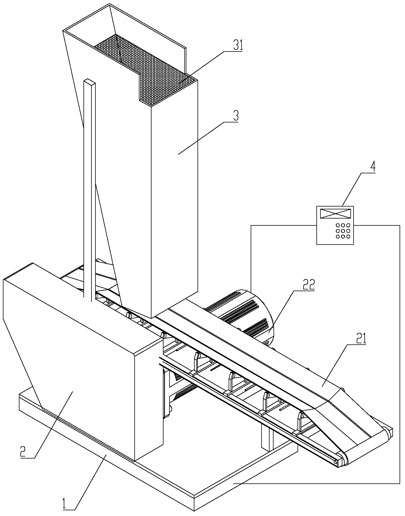 Accurate-metering charging device