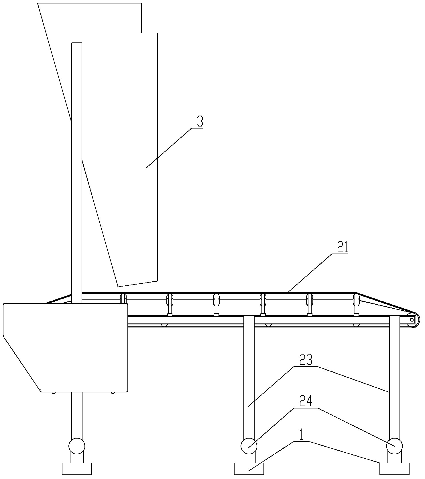 Accurate-metering charging device