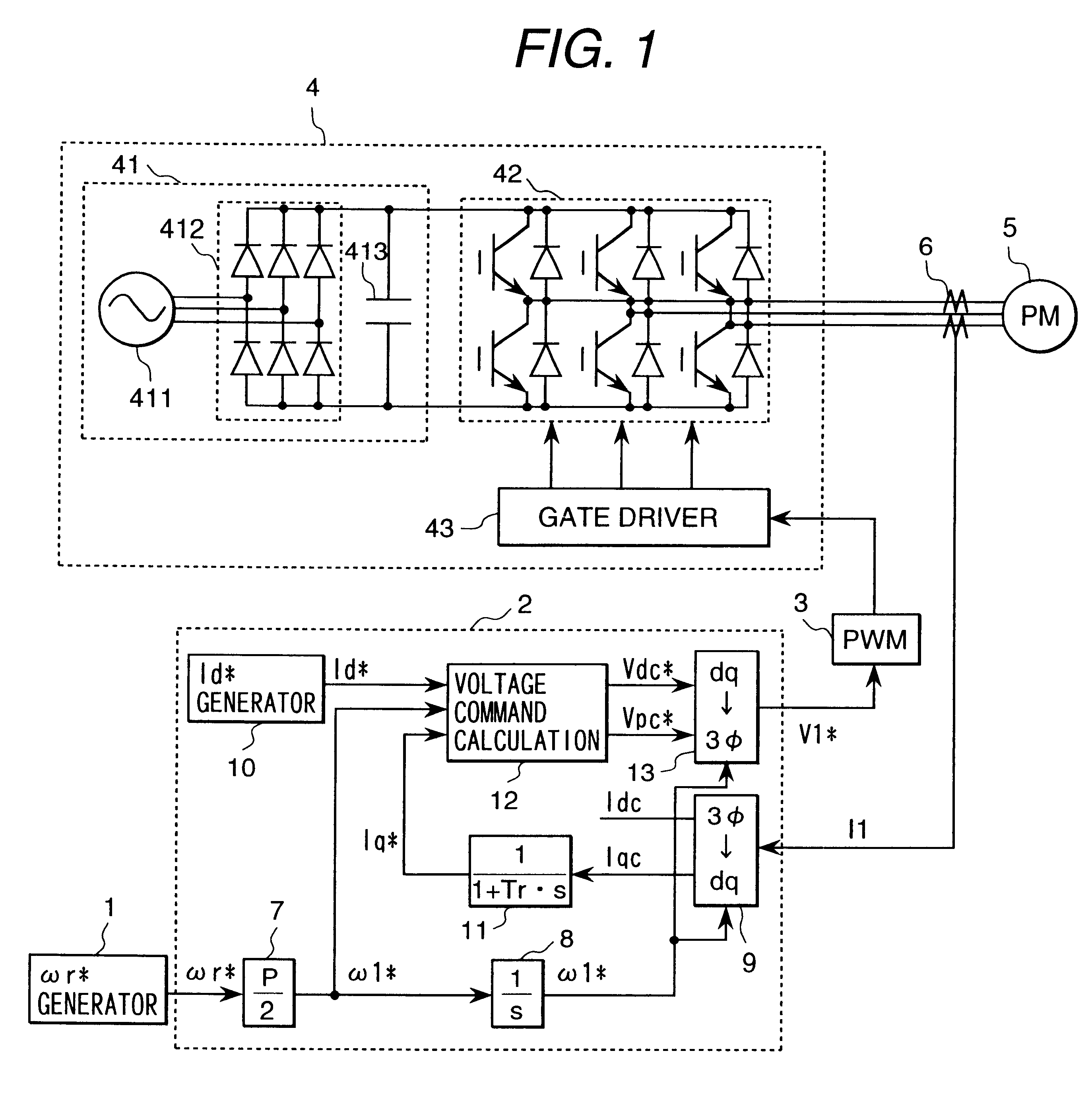 Driving device for synchronous motor