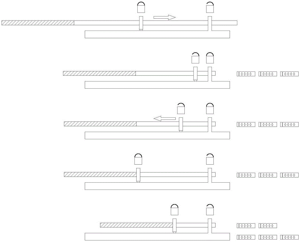 Pipe continuous cutting method