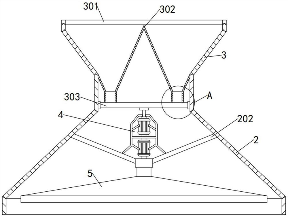 Stirring device for cement-based composite shielding material