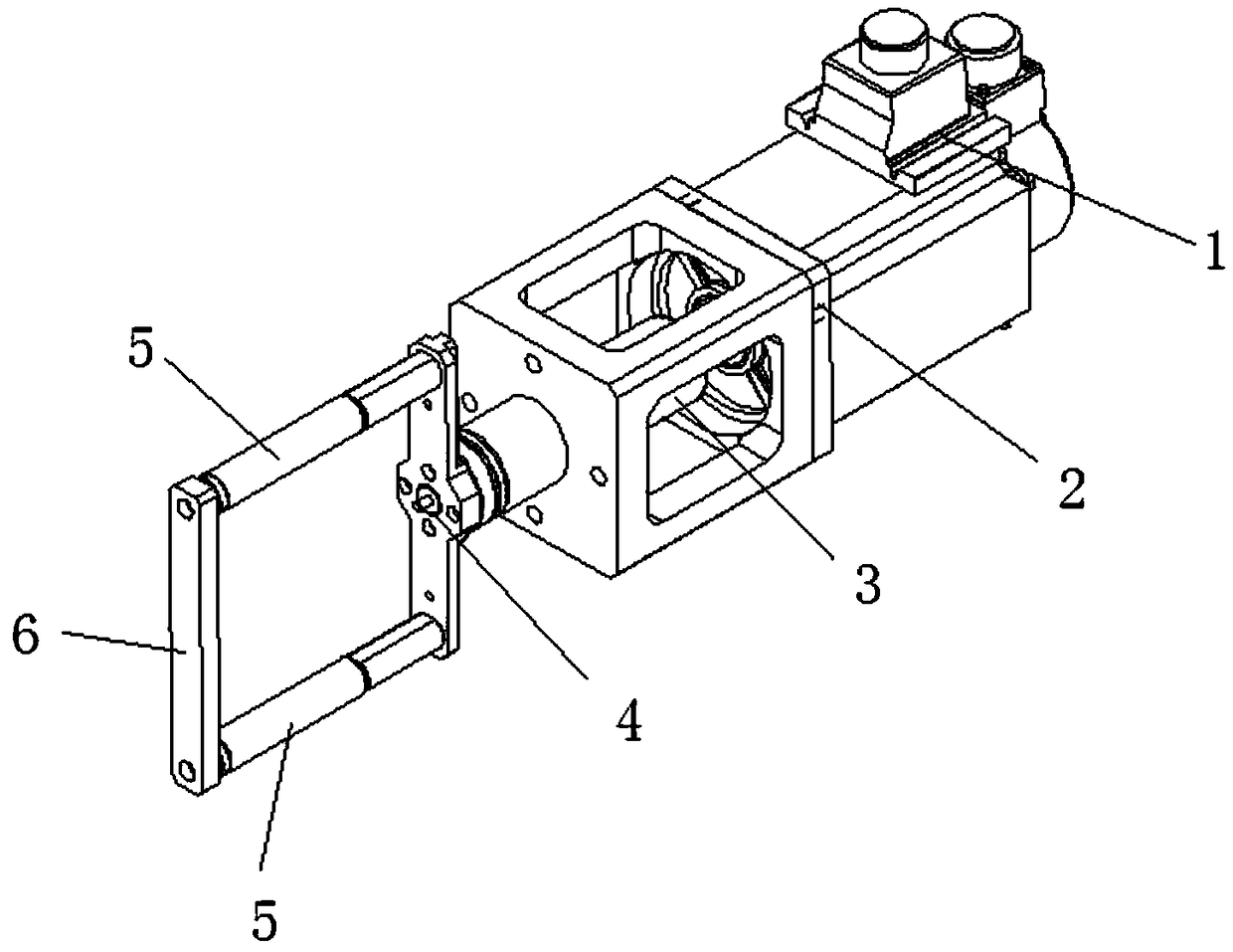 Cell pole piece tension swing arm mechanism and swing arm tension control method