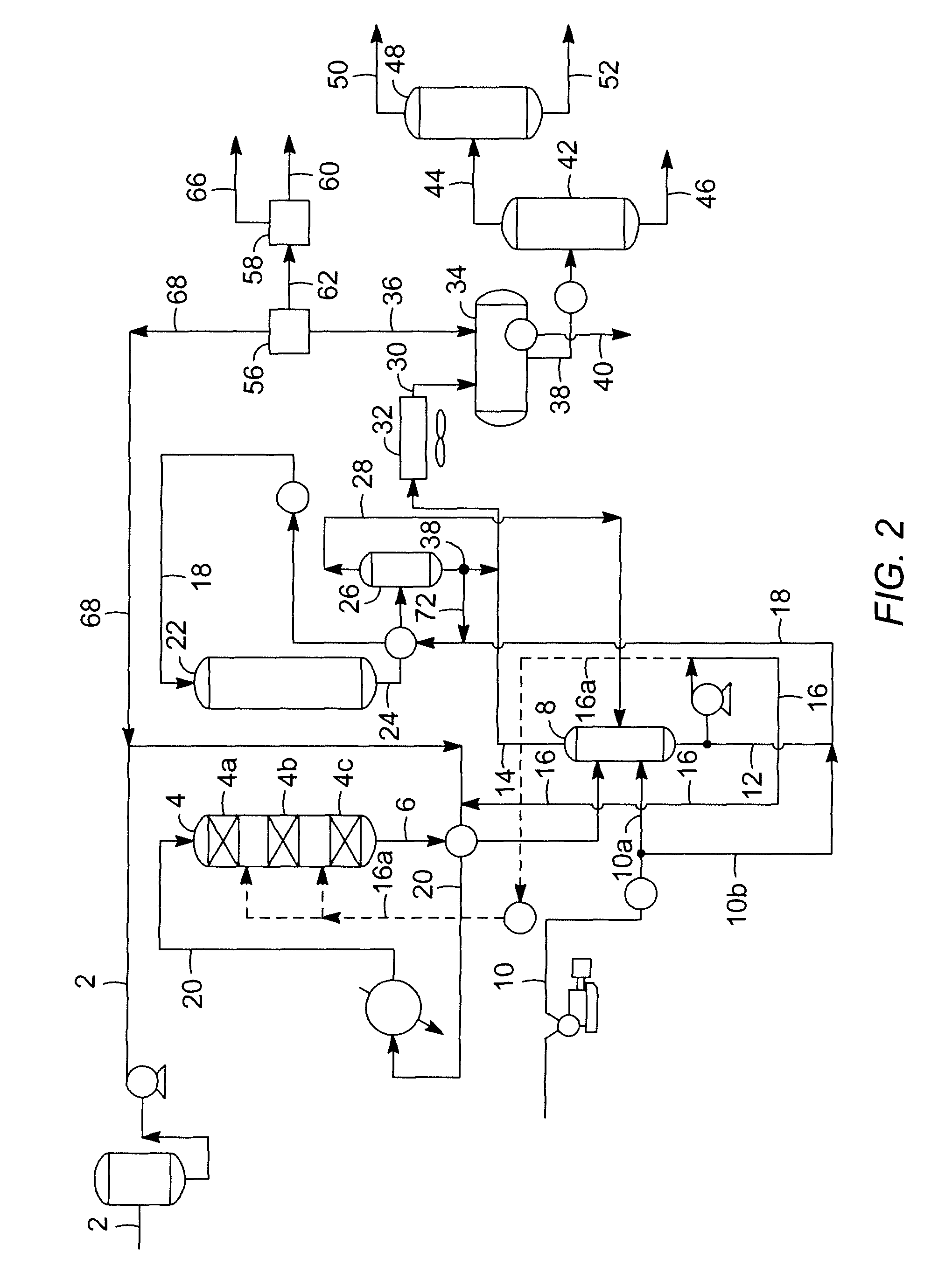 Production of diesel fuel from renewable feedstocks with reduced hydrogen consumption