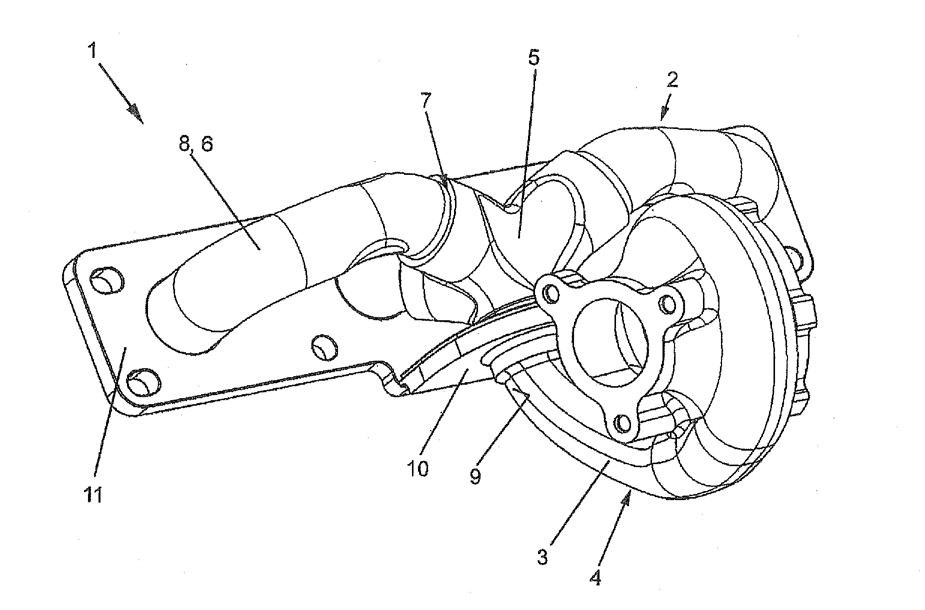 Exhaust gas system