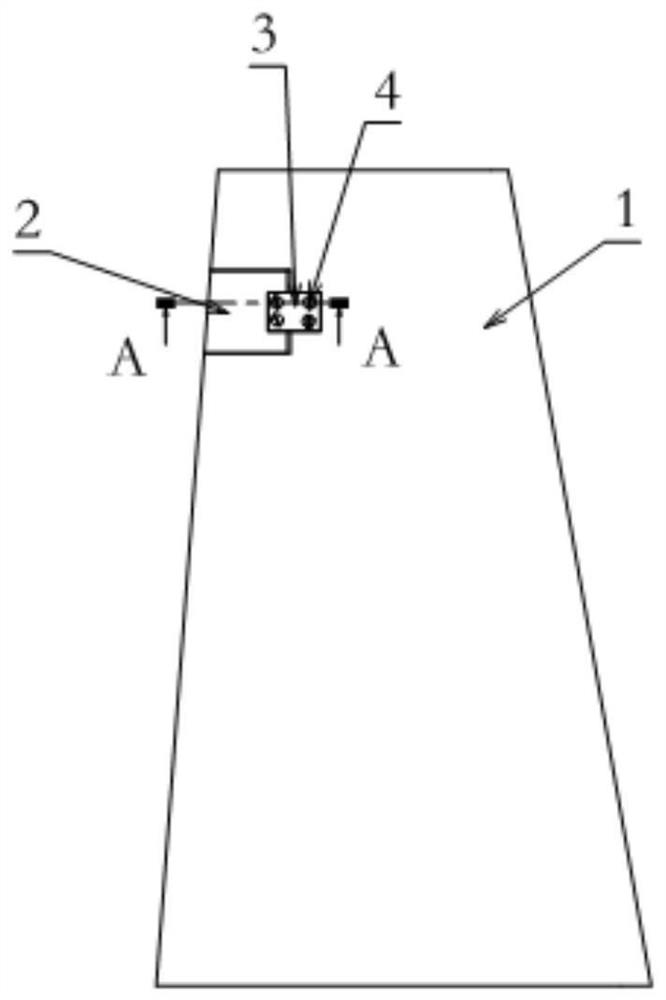 A flutter model protection method and structure based on safe and controllable damage