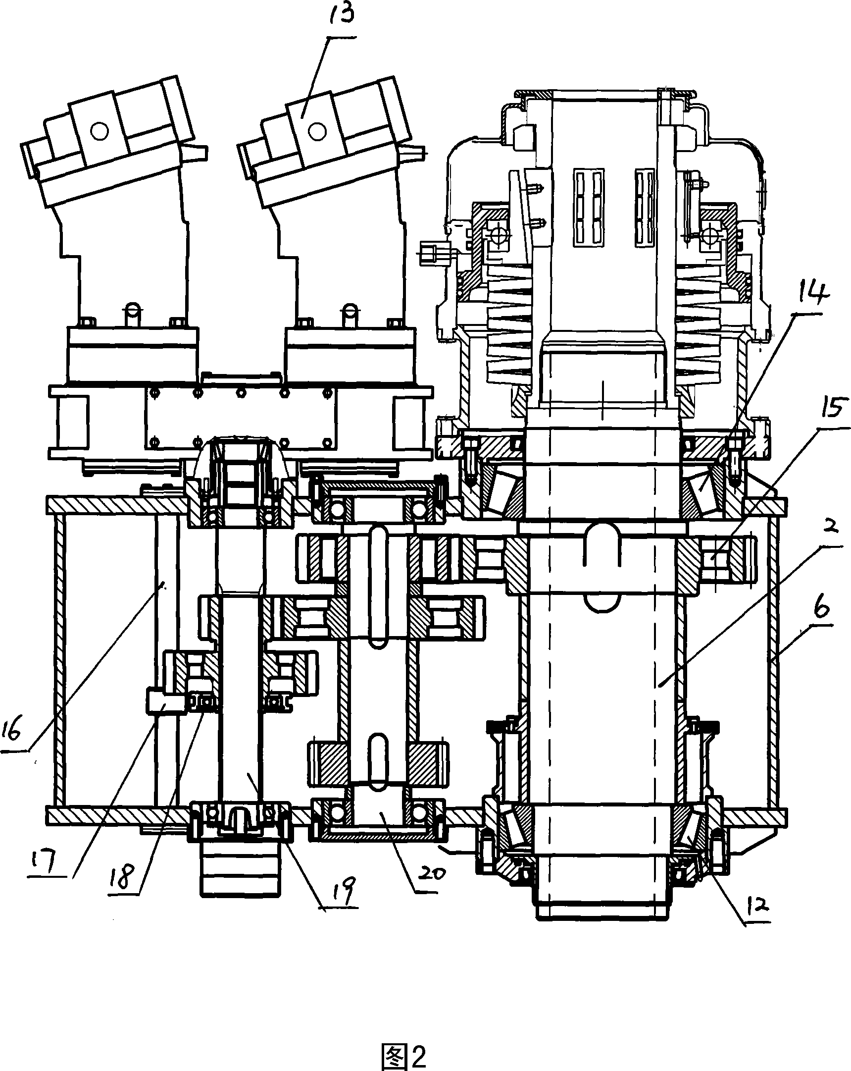 Full hydraulic rock core drilling machine unit head