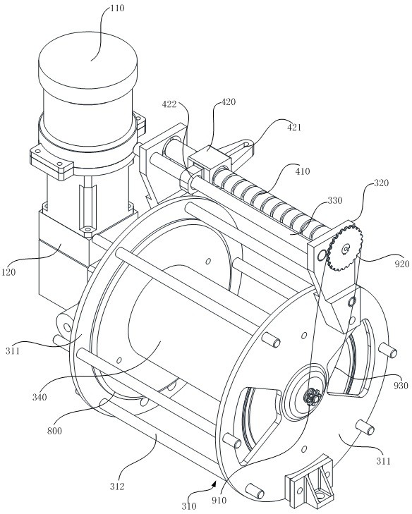 Deep-sea winding and unwinding cable cart