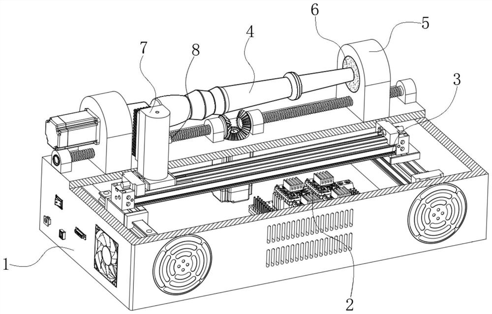 Grinding and polishing machine for automatic processing of special-shaped furniture