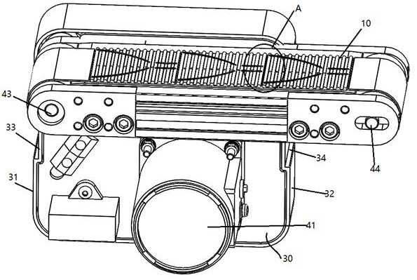 Splicing type conveying device used for aluminum profile transportation