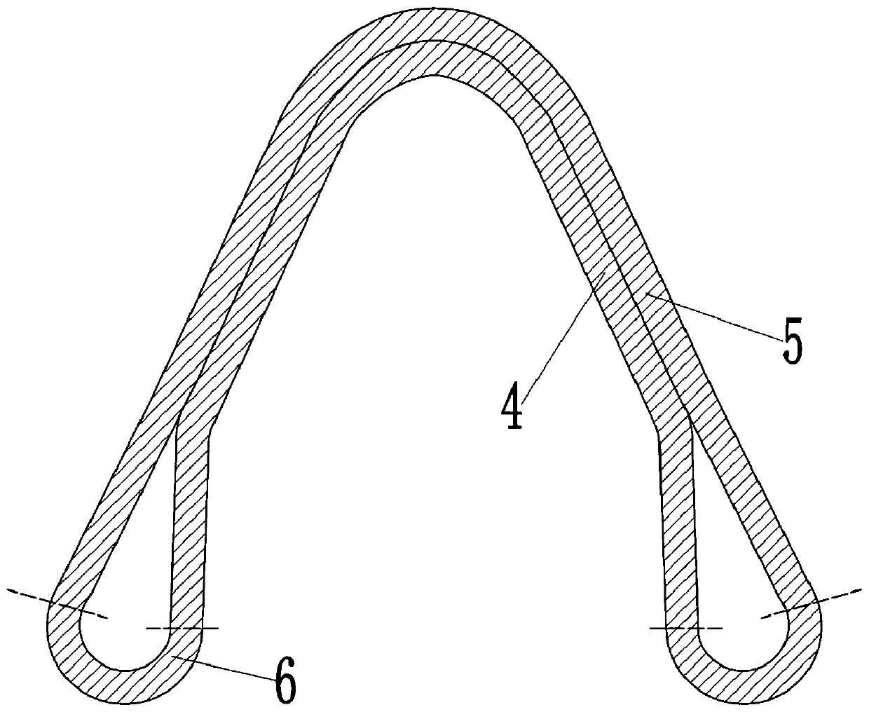 High-performance torsion beam for pipe production stamping formation