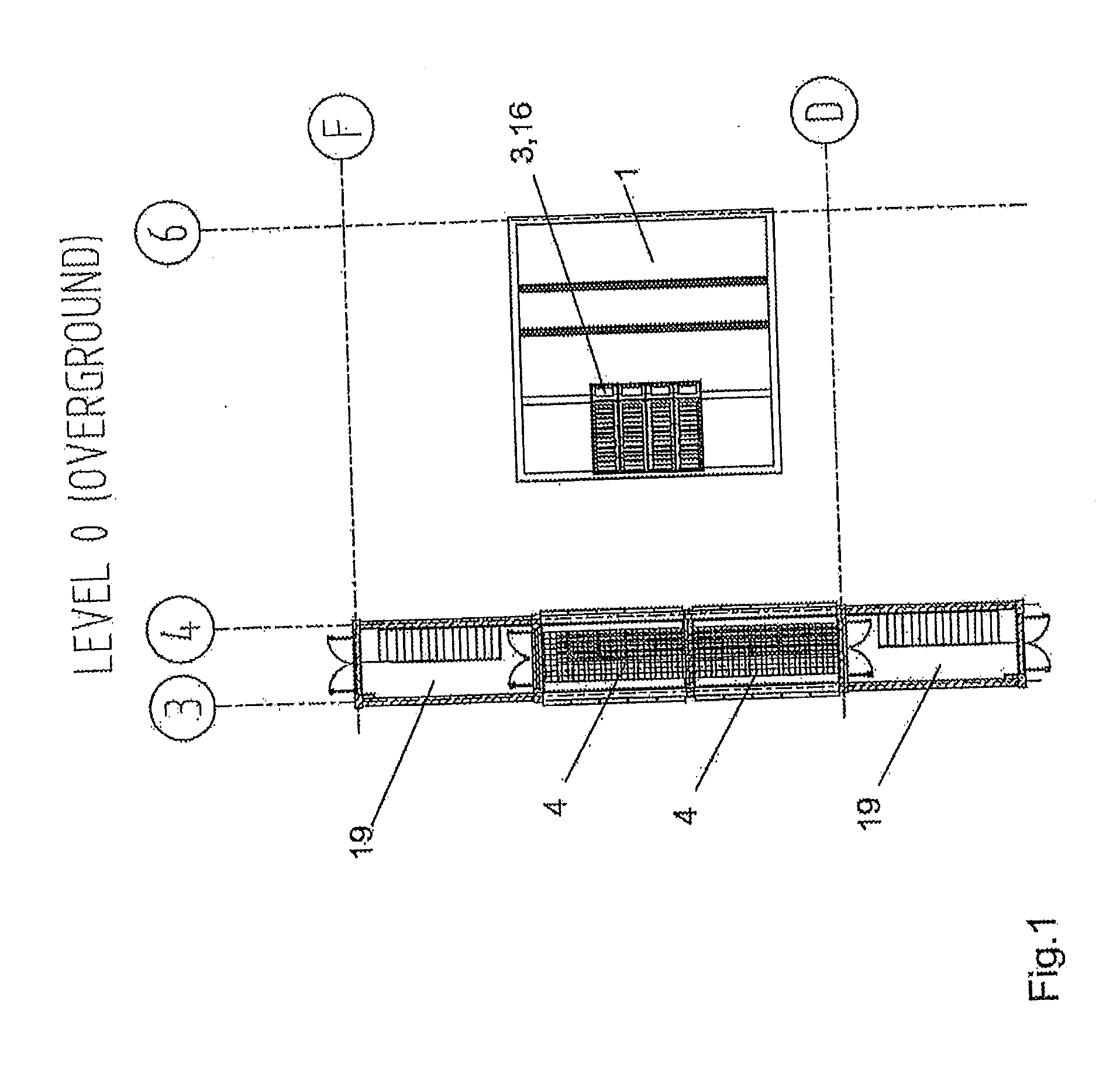 Underground transformer station for high and medium voltage