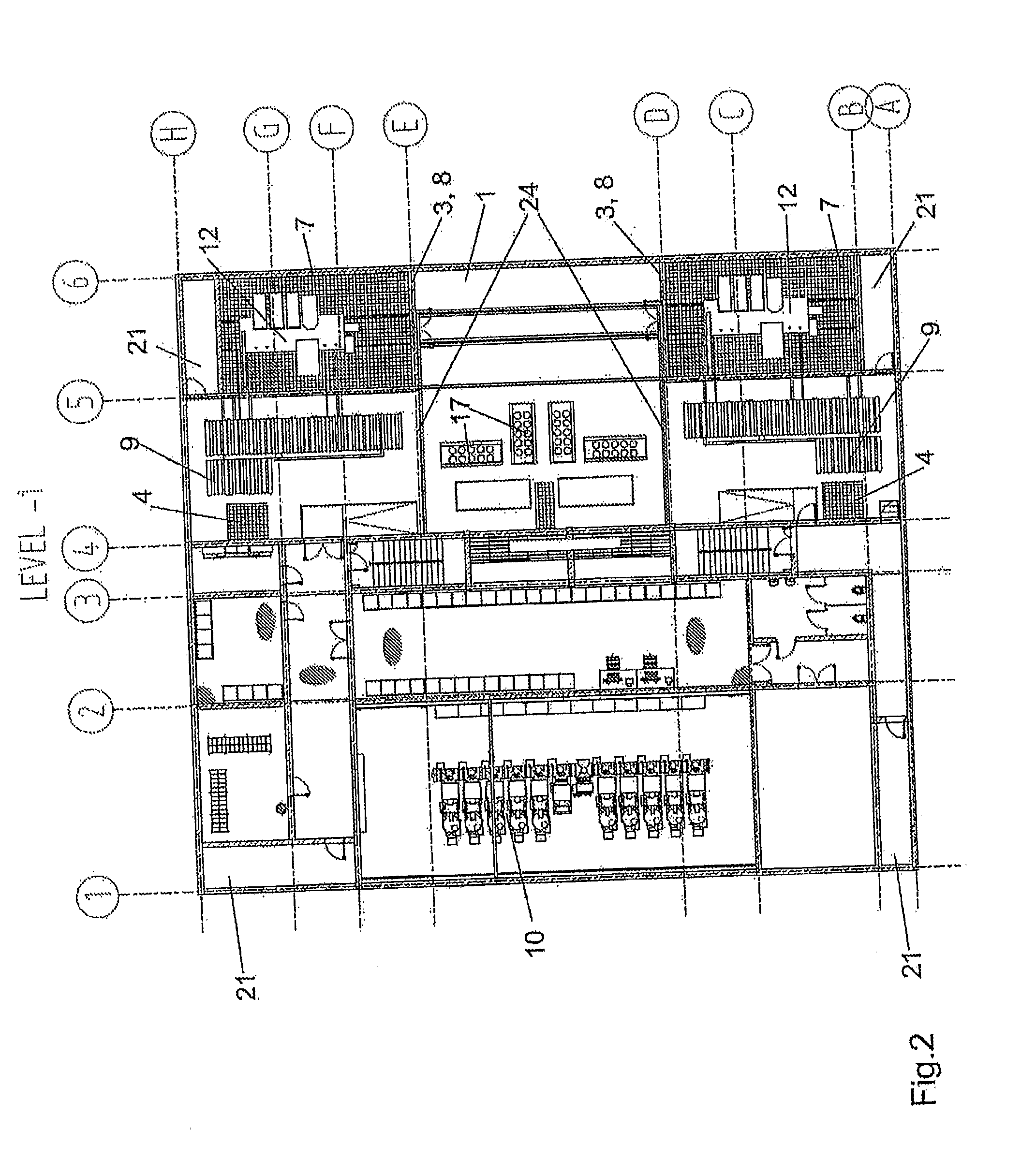 Underground transformer station for high and medium voltage